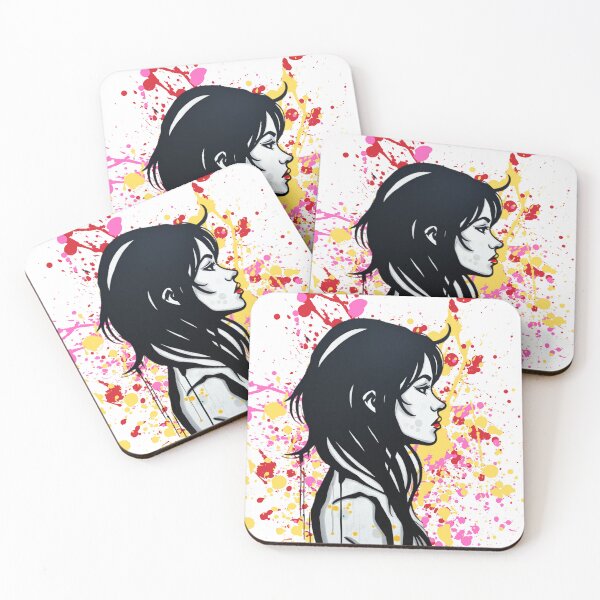 Item preview, Side Profile in Splatter Art designed and sold by becauseturkey.