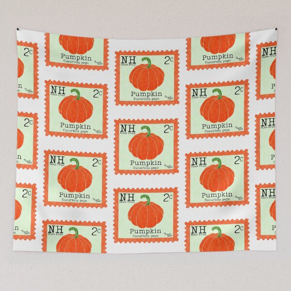 Item preview, New Hampshire State Fruit: Pumpkin Postage Stamp designed and sold by Marguerite Artistry.