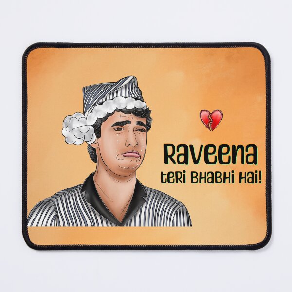 Item preview, Classic 90’s Bollywood comedy movie fun art  designed and sold by AN DESIGN STUDIO.