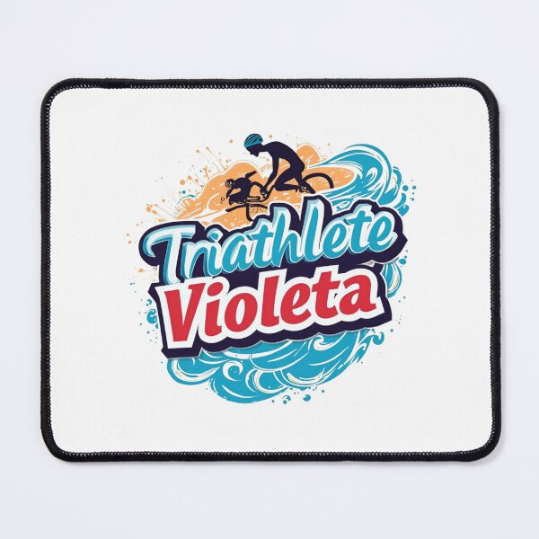 Item preview, Dynamic Triathlete Violeta - Swim, Bike, Run designed and sold by Triathlongram.