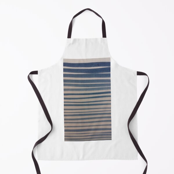 Item preview, Blue watercolour freeform stripes designed and sold by Emma Amies.