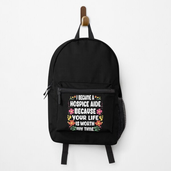 Item preview, I Became A Hospice Aide Because Your Life Is Worth My Time Nurses designed and sold by Stick-Artistry.