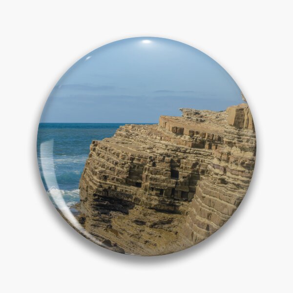 Item preview, Pretty Sedimentary Cliffs at Point Lomas, California designed and sold by SafariByMarisa.
