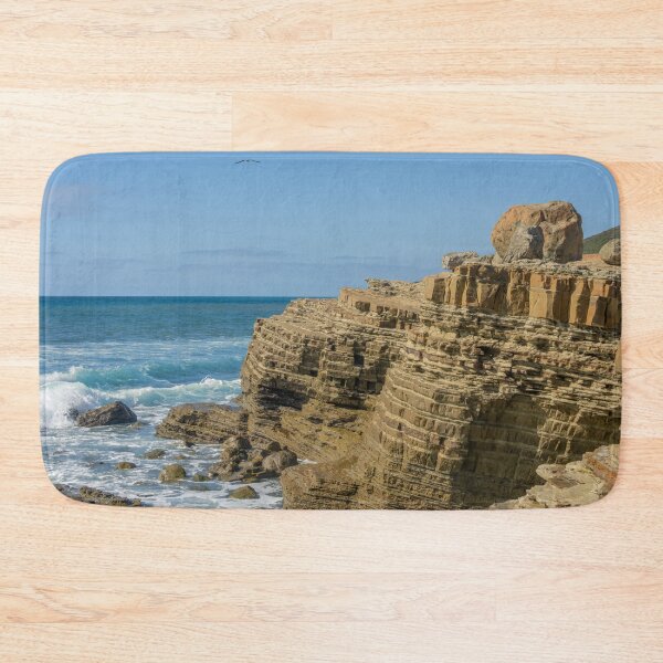 Item preview, Pretty Sedimentary Cliffs at Point Lomas, California designed and sold by SafariByMarisa.