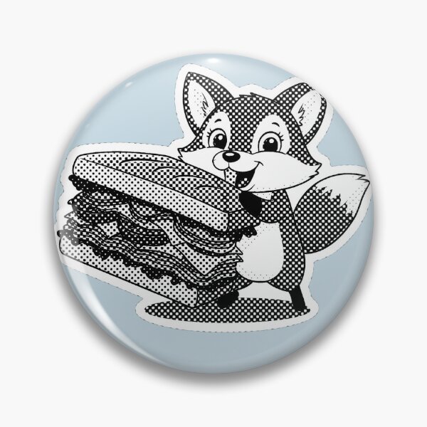 Item preview, Fox Eating Club Sandwich | Sandwich | Gobble Gala  designed and sold by Kids GobbleGala.
