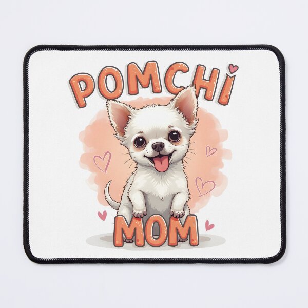 Item preview, Adorable White Pomeranian Chihuahua Cute Kawaii Pomchi Mom designed and sold by Leonardo Palumbo.