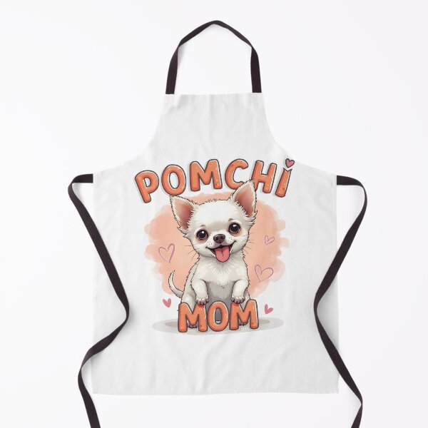 Item preview, Adorable White Pomeranian Chihuahua Cute Kawaii Pomchi Mom designed and sold by Leonardo Palumbo.