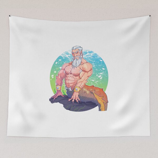Item preview, Merman/Poseidon designed and sold by vincettiart.