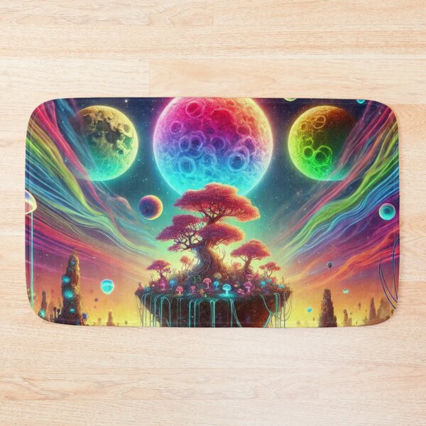Item preview, Tripple Moon Rainbow Prism Universe - multi - dimensional mushroom City designed and sold by WyckedLynn.