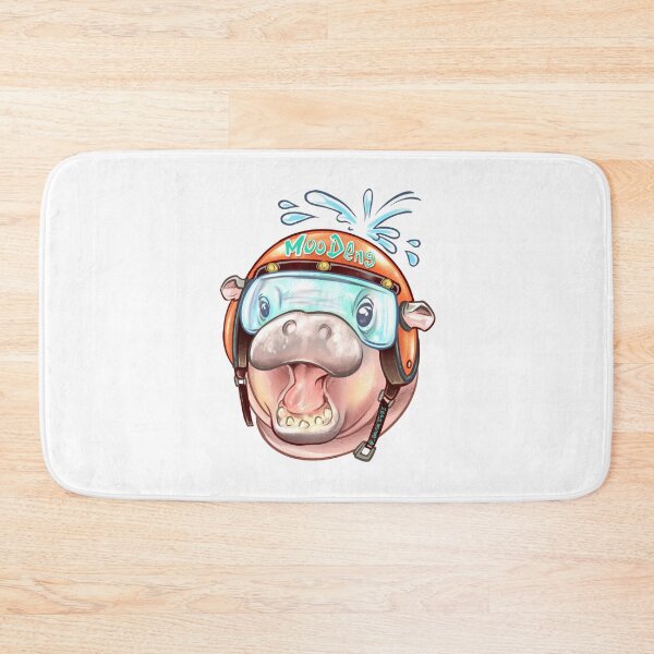 Item preview, Mini Hippo Moooo Deng biker designed and sold by Brutalstore.