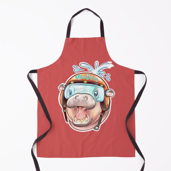 Item preview, Mini Hippo Moooo Deng motociclista designed and sold by Brutalstore.