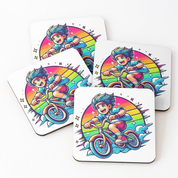 Item preview, Boy on his bike at full speed designed and sold by JonelleTshirts.