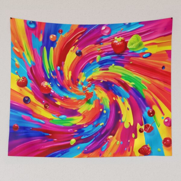 Item preview, Colorful Fruit Vortex designed and sold by Health And Fitness Posts e-Store.