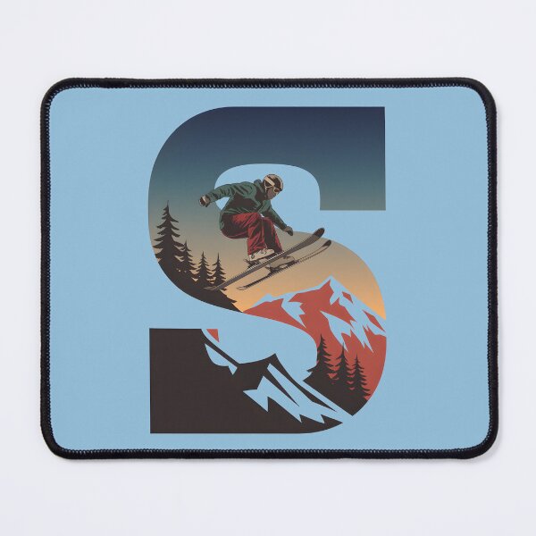 Item preview, Downhill skiing winter sports designed and sold by FriendlyLlama.