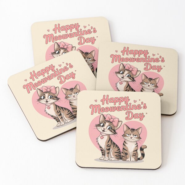 Item preview, Purrfectly Awkward Meowentine's Day Cats designed and sold by TeeGrit.