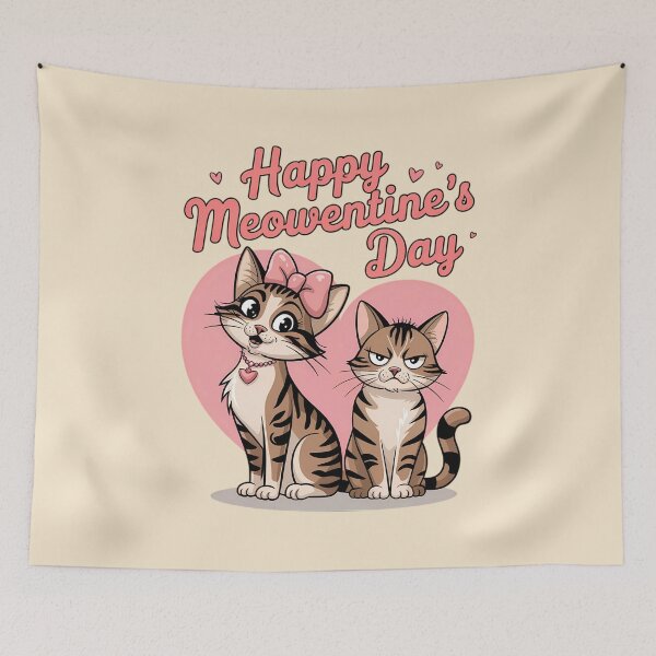 Item preview, Purrfectly Awkward Meowentine's Day Cats designed and sold by TeeGrit.