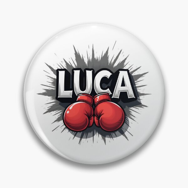 Item preview, Cool Boxer Luca Name Red Boxing Gloves designed and sold by Leonardo Palumbo.