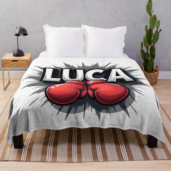 Item preview, Cool Boxer Luca Name Red Boxing Gloves designed and sold by Leonardo Palumbo.