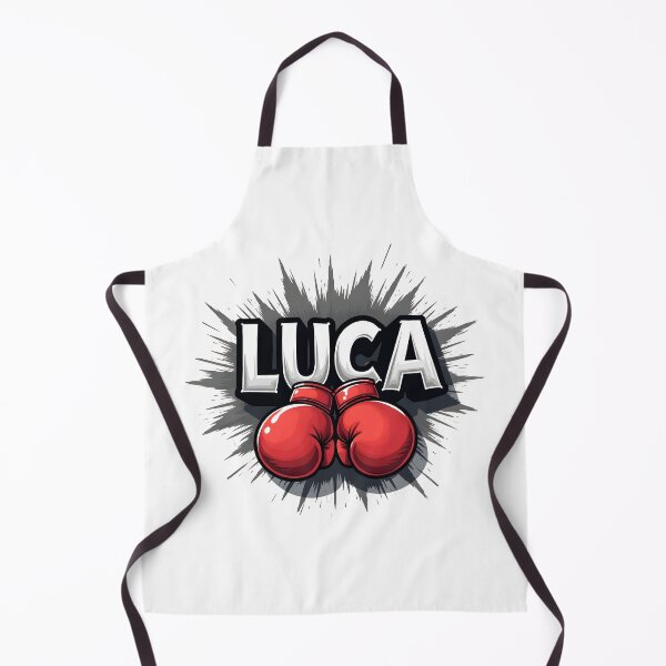 Item preview, Cool Boxer Luca Name Red Boxing Gloves designed and sold by Leonardo Palumbo.