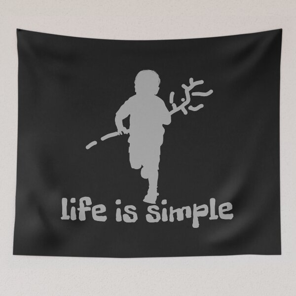 Item preview, life is simple designed and sold by Betinka.