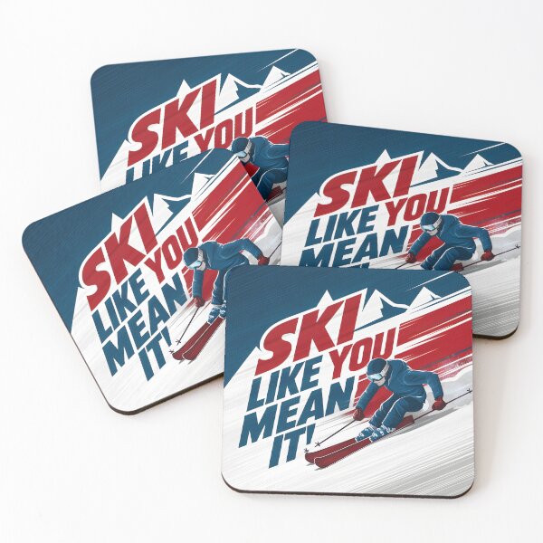 Item preview, Ski like you mean it winter sports designed and sold by FriendlyLlama.