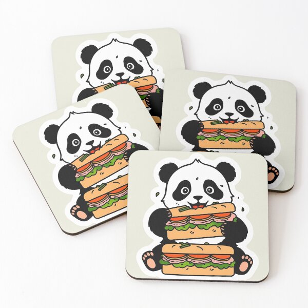 Item preview, Panda Eating Club Sandwich | Sandwich | Gobble Gala  designed and sold by Kids GobbleGala.