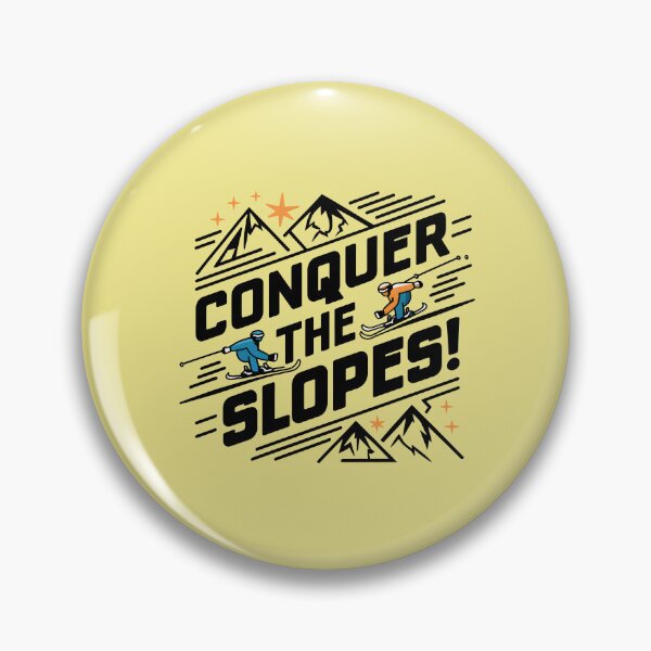 Item preview, Conquer the slopes winter sports designed and sold by FriendlyLlama.