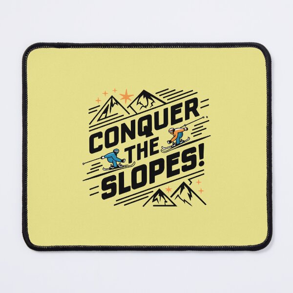 Item preview, Conquer the slopes winter sports designed and sold by FriendlyLlama.