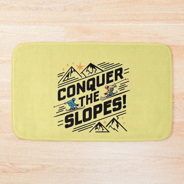 Item preview, Conquer the slopes winter sports designed and sold by FriendlyLlama.
