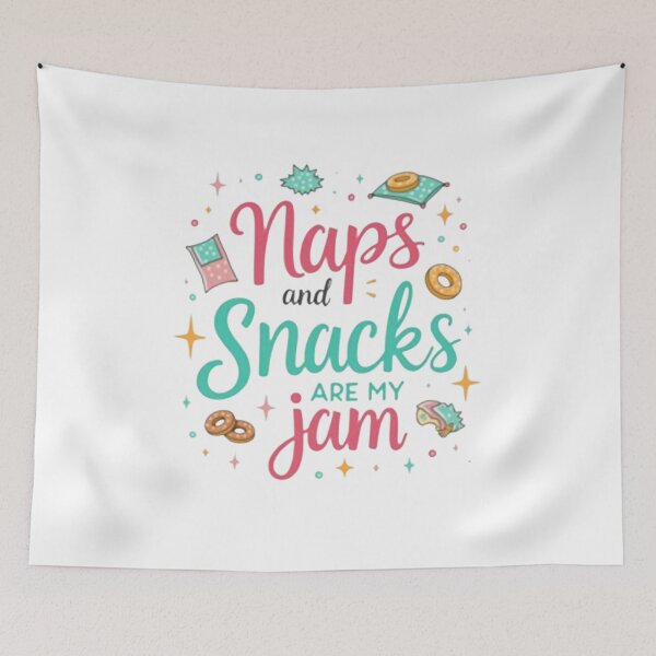 Item preview, naps and snacks are my jam designed and sold by SellingStuff91.