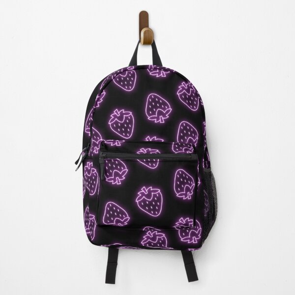 Item preview, Neon Strawberry Pattern - Trendy Glow Aesthetic Design S designed and sold by hutech.