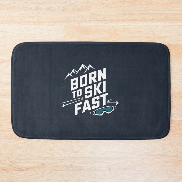 Item preview, Born to ski fast winter sports lover designed and sold by FriendlyLlama.