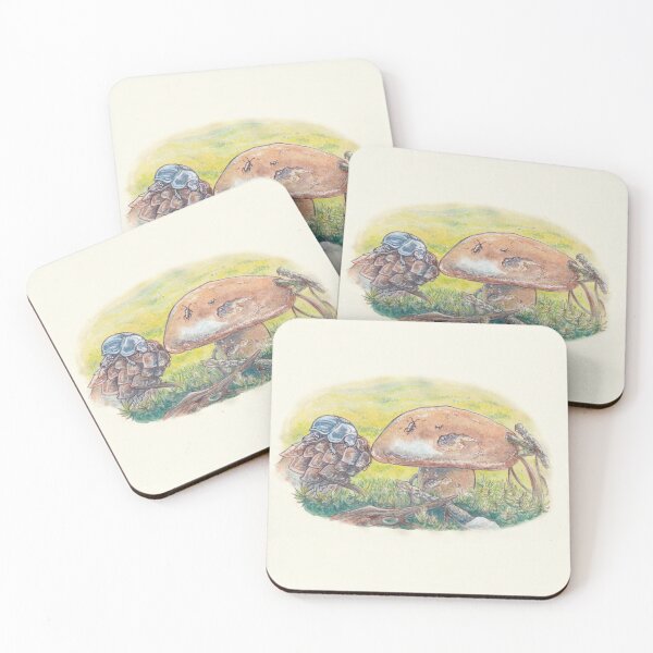 Item preview, Mushroom and a beetle designed and sold by Trin4ever.