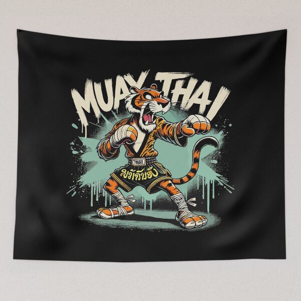 Item preview, Muay Thai Tiger Thai Boxing Boxing Gift designed and sold by Pineapple-Tree.