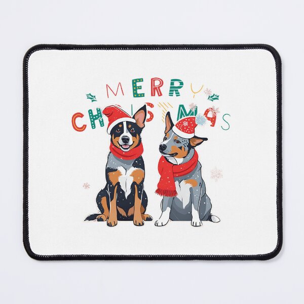 Item preview, Christmas Australian Cattle Dogs – Merry Christmas designed and sold by GoodyPaws.