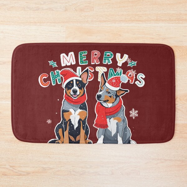 Item preview, Christmas Australian Cattle Dogs – Merry Christmas designed and sold by GoodyPaws.