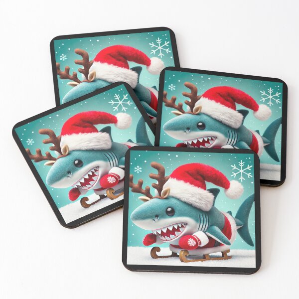 Item preview, Funny Christmas Shark Santa Claus  designed and sold by Project4X.