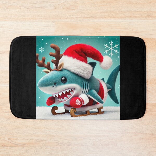 Item preview, Funny Christmas Shark Santa Claus  designed and sold by Project4X.