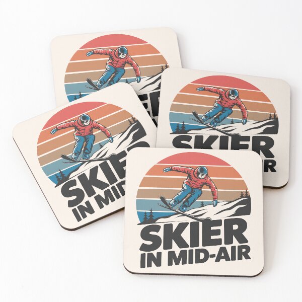 Item preview, Skier in mid-air winter sports designed and sold by FriendlyLlama.