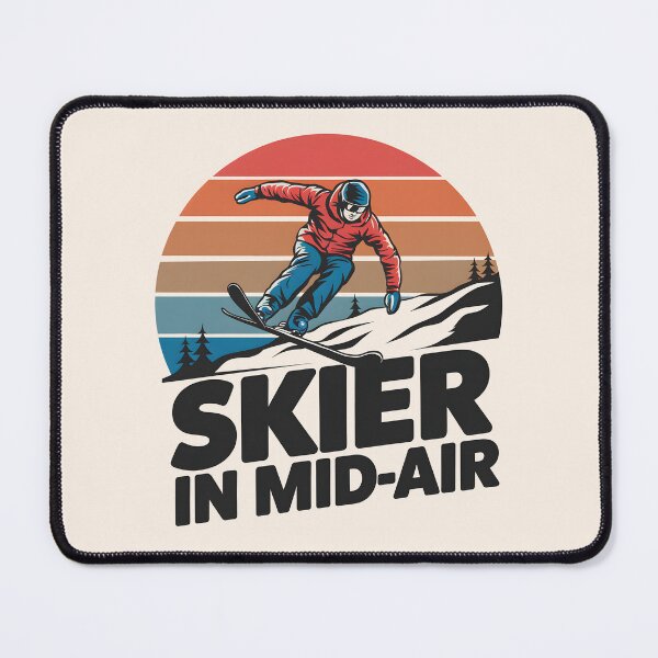 Item preview, Skier in mid-air winter sports designed and sold by FriendlyLlama.