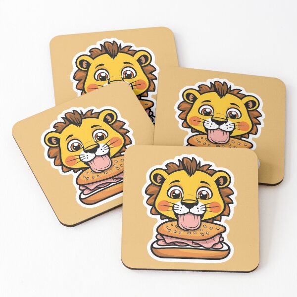Item preview, Lion Eating Club Sandwich | Sandwich | Gobble Gala  designed and sold by Kids GobbleGala.