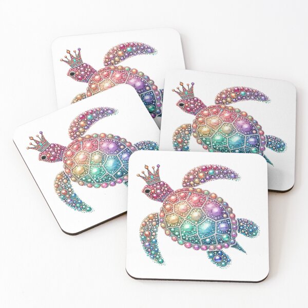 Item preview, Jewel-Encrusted cute sea turtle with Elegant Details designed and sold by ideandesign.