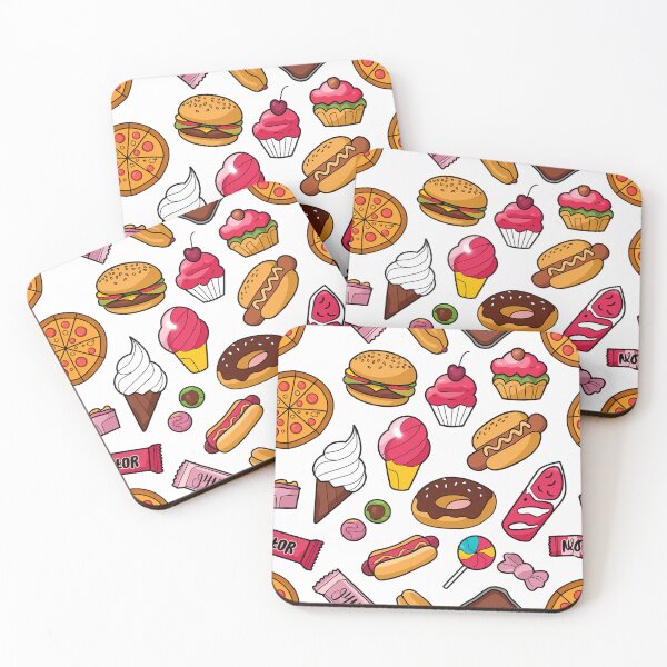 Item preview, Fun Food Pattern - Sweets and Snacks designed and sold by MonkiFlipp.