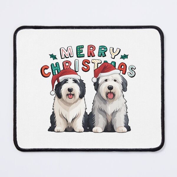 Item preview, Christmas Old English Sheepdogs – Merry Christmas designed and sold by GoodyPaws.