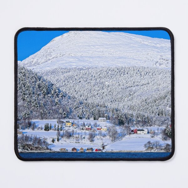 Item preview, Norwegian Snowy Mountain Village Landscape designed and sold by Martyn R Arnold Fine Art Nature & Landscape Photography.