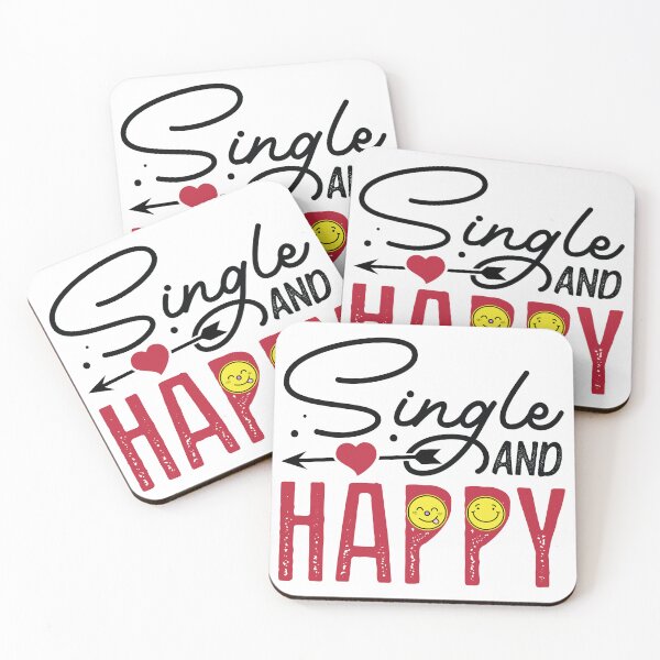 Item preview, Single and happy,  designed and sold by AnlizArtShop.