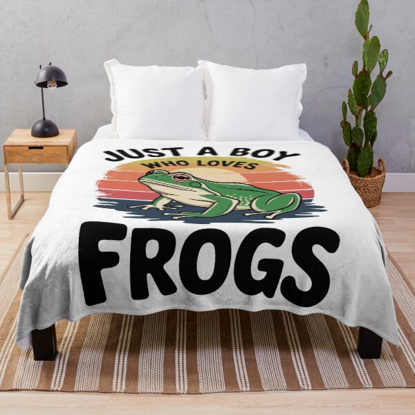 Item preview, Just a Boy Who Loves Frogs designed and sold by InsanseCreation.