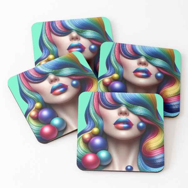Item preview, Rainbow Elegance: Surreal Beauty in Color designed and sold by Moonlit Paws.
