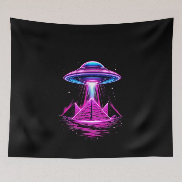 Item preview, UFO Pyramid Alien Egypt Science Fiction  designed and sold by SOUFIANE1991.