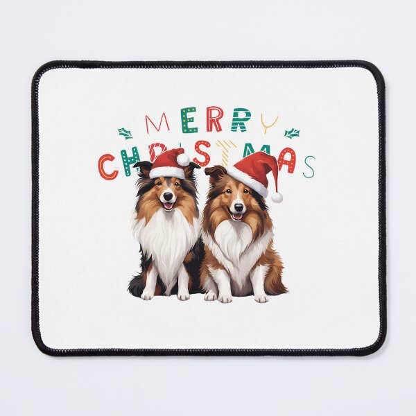 Item preview, Christmas Shetland Sheepdogs – Merry Christmas designed and sold by GoodyPaws.